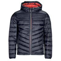 Clothing Men Duffel coats Jack & Jones JJEFLY PUFFER HOOD Marine