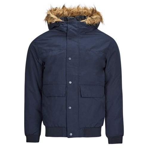 Clothing Men Parkas Jack & Jones JJCHAMP BOMBER JACKET FUR Marine