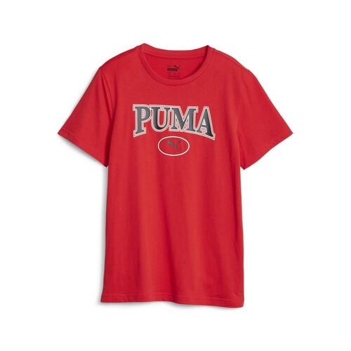 Clothing Boy short-sleeved t-shirts Puma PUMA SQUAD TEE B Red