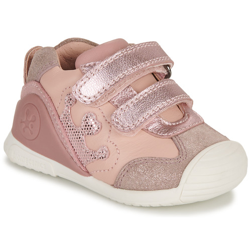 Shoes Girl Low top trainers Biomecanics BIOGATEO CASUAL Pink