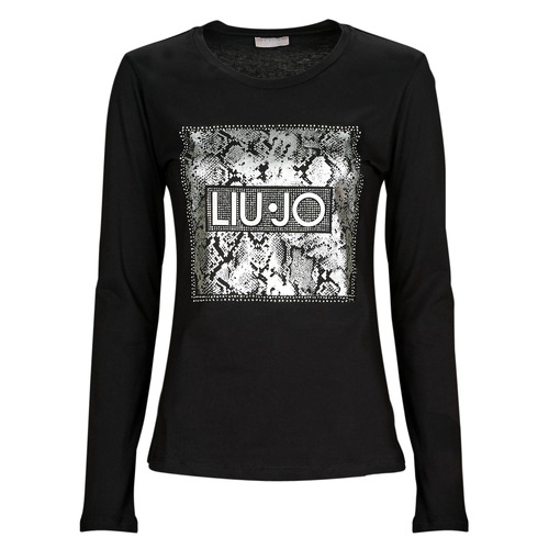 Clothing Women Long sleeved shirts Liu Jo MF3426 Black