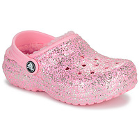 Shoes Girl Clogs Crocs Classic Lined Glitter Clog K Pink