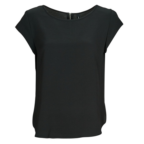 Clothing Women short-sleeved t-shirts Only ONLVIC S/S SOLID TOP  PTM Black