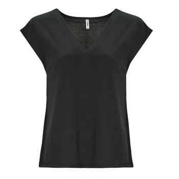 Clothing Women short-sleeved t-shirts Only ONLFREE S/S MODAL V-NECK TOP JRS Black