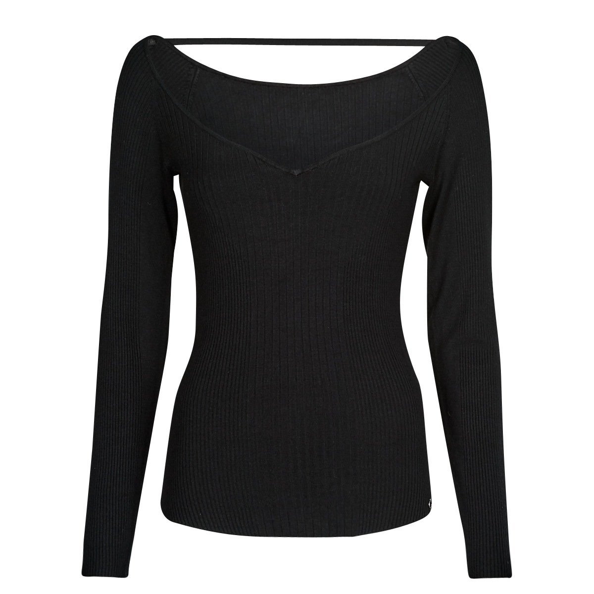 Clothing Women jumpers Guess LS LENA SWEATHEART SWTR Black