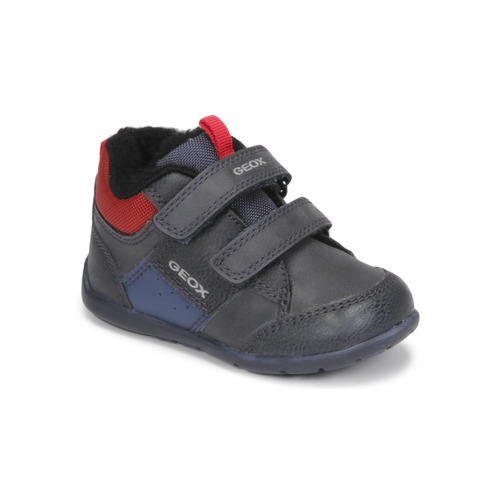 Shoes Children High top trainers Geox B ELTHAN BOY B Marine / Red