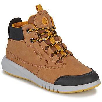 Shoes Boy Mid boots Geox J AERANTER BOY ABX A Brown