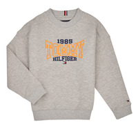 Clothing Boy sweaters Tommy Hilfiger TOMMY 1985 VARSITY SWEATSHIRT Grey