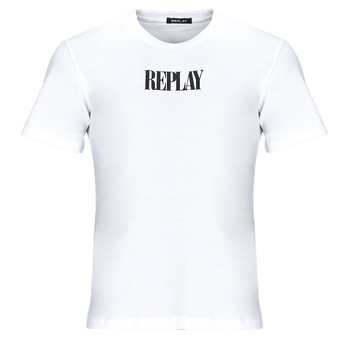 Clothing Men short-sleeved t-shirts Replay M6657 White