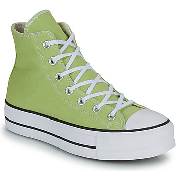 Shoes Women High top trainers Converse CHUCK TAYLOR ALL STAR LIFT PLATFORM SEASONAL COLOR Green