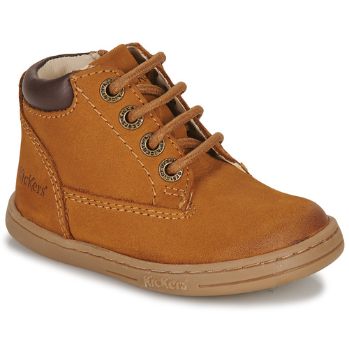 Shoes Boy Mid boots Kickers TACKLAND Camel / Brown