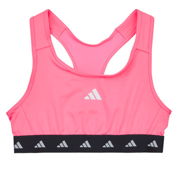 Clothing Girl Sport bras adidas Performance TF POWER BRA Pink / White / Black