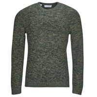 Clothing Men jumpers Selected SLHVINCE LS KNIT BUBBLE CREW NECK NOOS Green