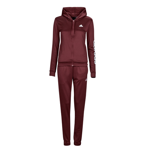 Clothing Women Tracksuits Adidas Sportswear LINEAR TS Brown / White