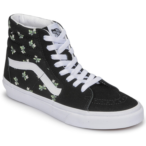 Shoes Women High top trainers Vans SK8-Hi Black / Flower