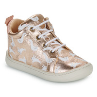 Shoes Girl High top trainers Easy Peasy MY DEBOO LACET Pink