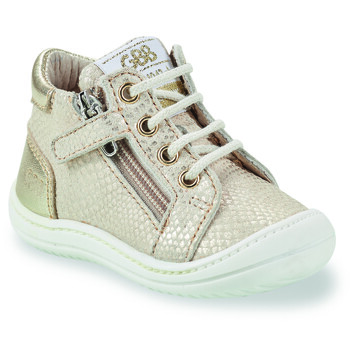 Shoes Girl High top trainers GBB FLEXOO ZIPETTE Beige