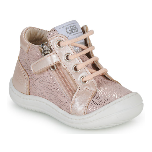 Shoes Girl High top trainers GBB FLEXOO ZIPETTE Pink