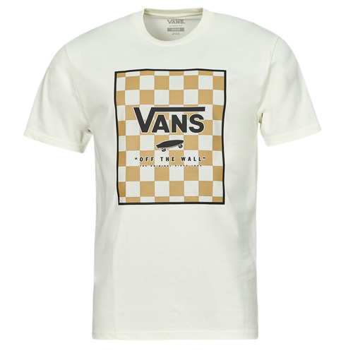 Clothing Men short-sleeved t-shirts Vans CLASSIC PRINT BOX White