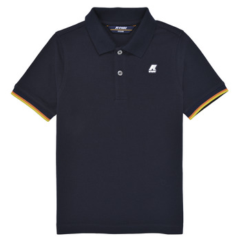 Clothing Boy short-sleeved polo shirts K-Way P. VINCENT Marine