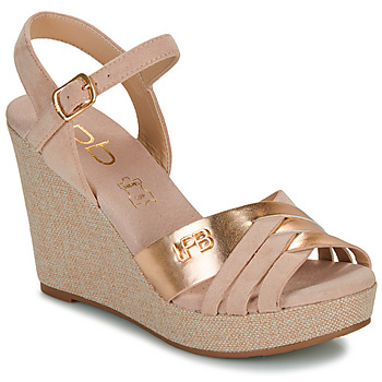 Shoes Women Sandals Les Petites Bombes ISALINE Beige / Nude / Gold / Pink