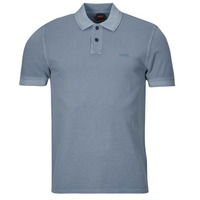 Clothing Men short-sleeved polo shirts BOSS Prime Blue / Sky