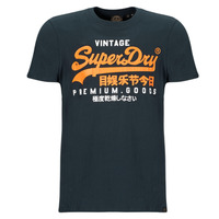 Clothing Men short-sleeved t-shirts Superdry VL DUO TEE Marine