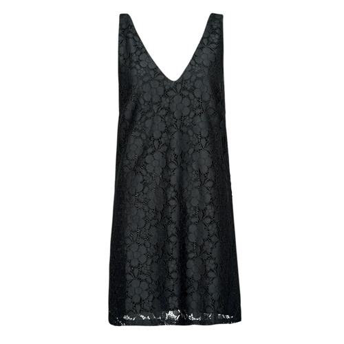 Clothing Women Short Dresses Desigual VEST_LACE Black