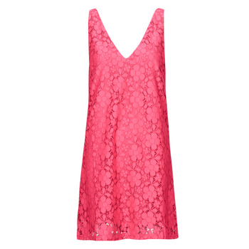 Clothing Women Short Dresses Desigual VEST_LACE Pink