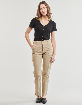 Clothing Women Cargo trousers  Le Temps des Cerises CASTELLAS Beige