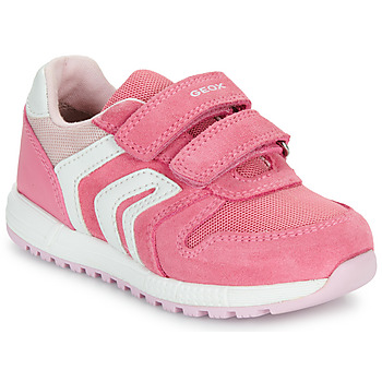 Shoes Girl Low top trainers Geox B ALBEN GIRL Pink