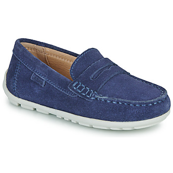 Shoes Boy Loafers Geox J NEW FAST BOY Marine