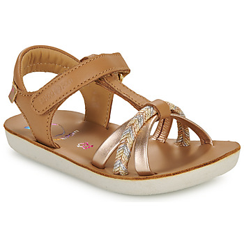 Shoes Girl Sandals Shoo Pom GOA SALOME Camel / Gold