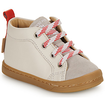 Shoes Children High top trainers Shoo Pom KIKKO BASE White / Red