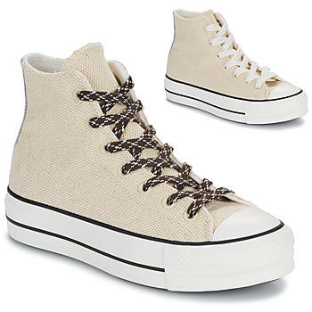 Shoes Women High top trainers Converse CHUCK TAYLOR ALL STAR LIFT Beige