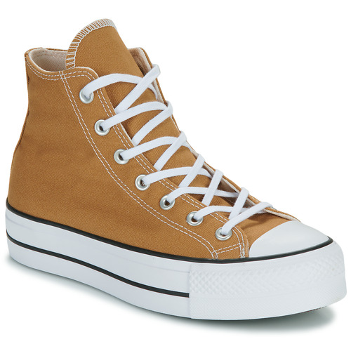 Shoes Women High top trainers Converse CHUCK TAYLOR ALL STAR LIFT Beige