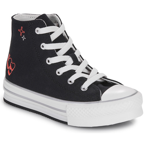 Shoes Girl High top trainers Converse CHUCK TAYLOR ALL STAR EVA LIFT Black