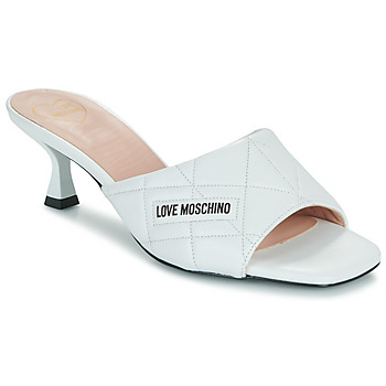 Shoes Women Mules Love Moschino LOVE MOSCHINO QUILTED White