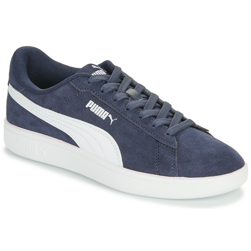 Shoes Boy Low top trainers Puma SMASH 3.0 JR Marine / White