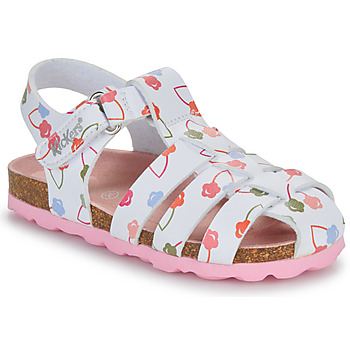 Shoes Girl Sandals Kickers SUMMERTAN White / Pink