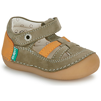 Shoes Boy Sandals Kickers SUSHY Kaki / Orange