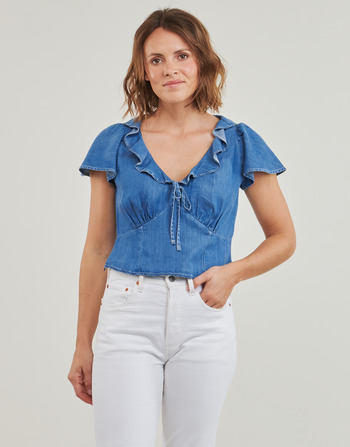 Clothing Women Blouses Levi's MYLENE BLOUSE Blue