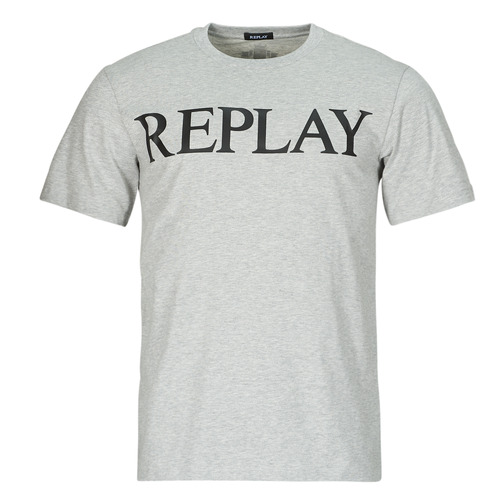 Clothing Men short-sleeved t-shirts Replay M6757-000-2660 Grey