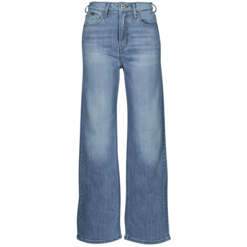 Clothing Women Flare / wide jeans Pepe jeans WIDE LEG JEANS UHW Blue