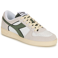 Shoes Low top trainers Diadora MAGIC BASKET LOW SUEDE White / Green