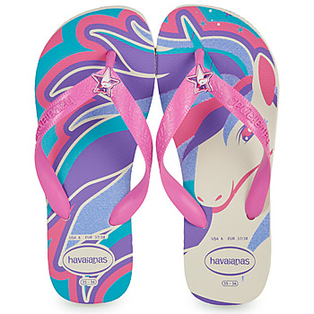 Shoes Girl Flip flops Havaianas KIDS FANTASY Pink / Blue