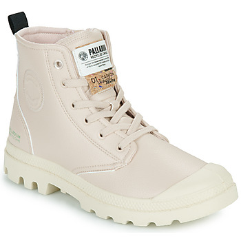 Shoes Women Mid boots Palladium PAMPA HI RE-VEGAN LTH Beige