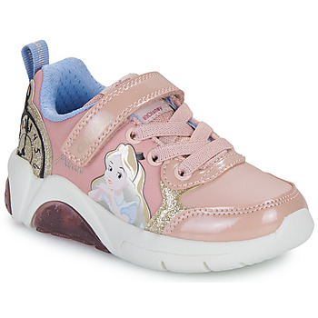 Shoes Girl Low top trainers Geox J FADINLIGHT GIRL Pink