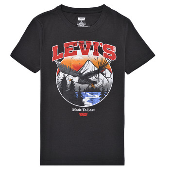 Clothing Boy short-sleeved t-shirts Levi's LVB SOAR LIKE AN EAGLE TEE Black