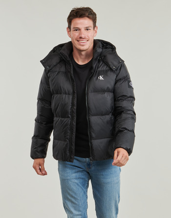 Clothing Men Duffel coats Calvin Klein Jeans ESSENTIALS DOWN JACKET Black